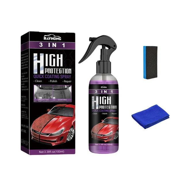 Spray para Coche 3 en 1